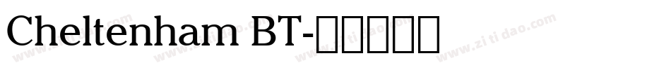 Cheltenham BT字体转换